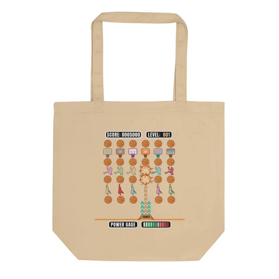 Space Gamer Basketball Hoops Madness Eco Tote product image (1)