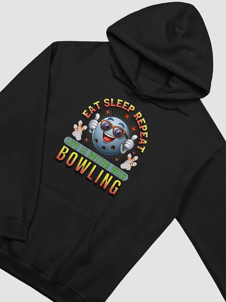 Eat Sleep Repeat Thumbs Up Bowling Hoodie product image (2)