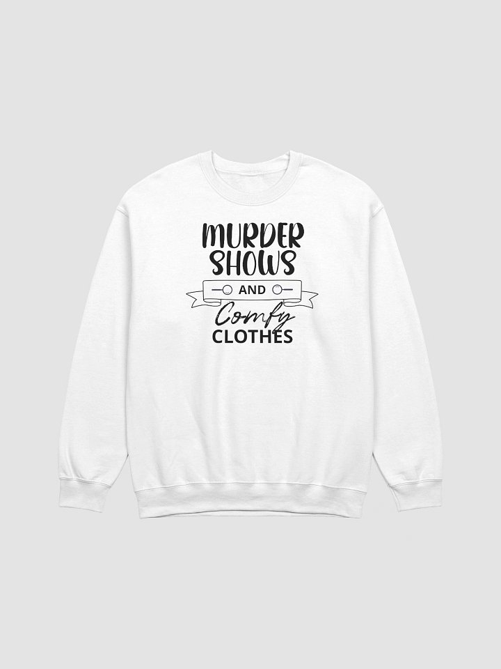 Murder Shows and Comfy Clothes Halloween Sweatshirt - Light product image (2)