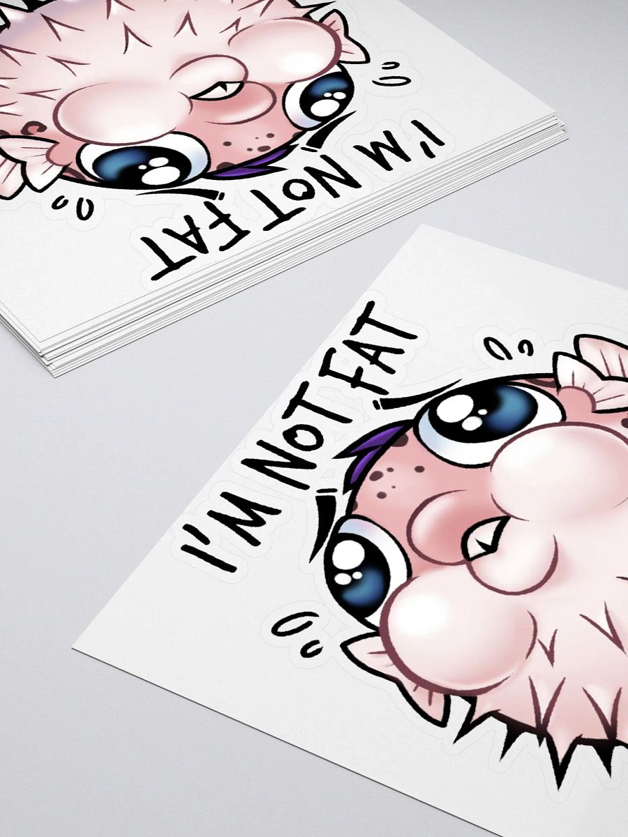 Stressed Pufferfish Sticker! product image (4)