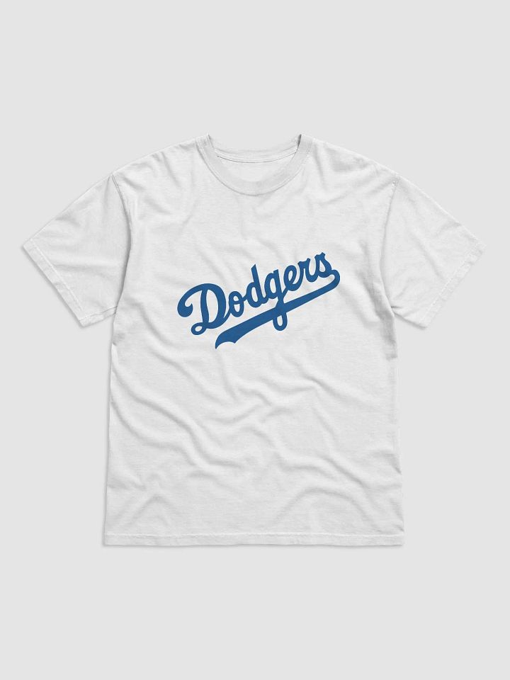 Dodgers Cursive Blue T-Shirt product image (1)