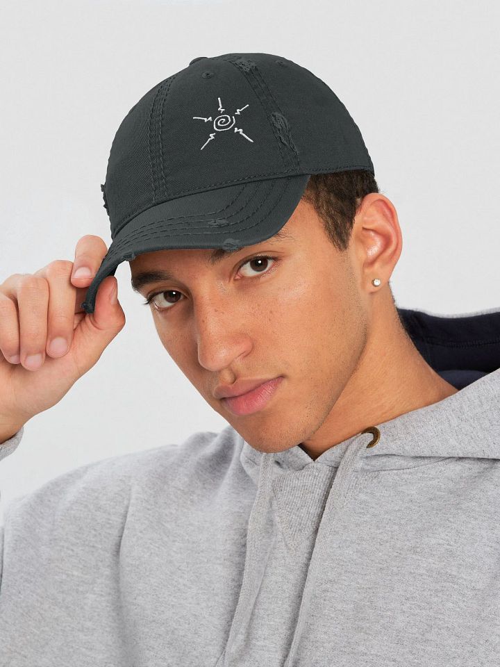 Adams Artistry Distressed Hat with Swirl Signature product image (1)