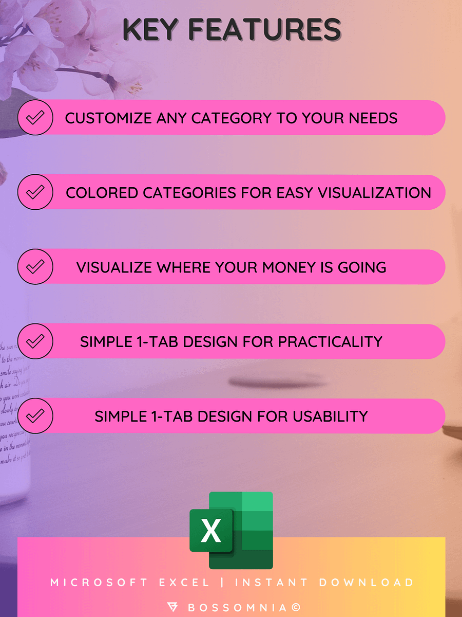 [Microsoft Excel] (ULTIMATE) Financial Budgeting Spreadsheet product image (10)