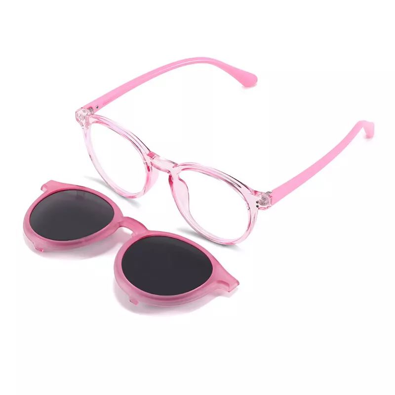 Flexible Girl Boy Eyeglass Frame Glasses Eyewear Rx + Polarized sunglasses lens product image (3)