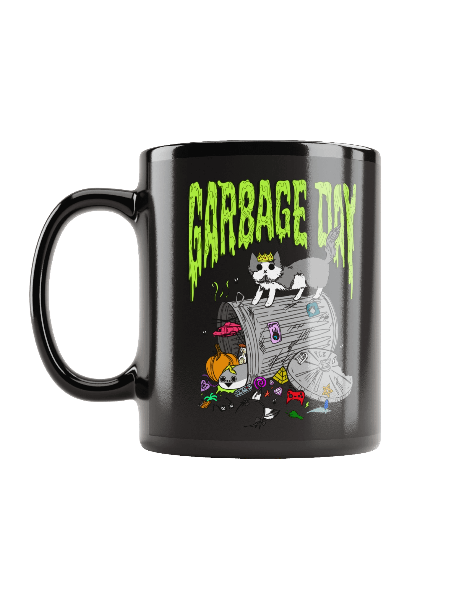 garbage day mug (black) product image (12)
