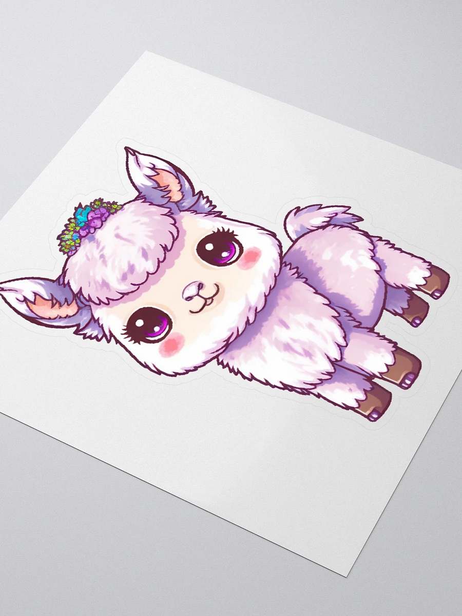 Cute Llama with Flowers Stickers product image (9)