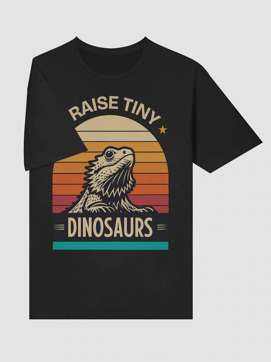 Funny Bearded Dragon Tee – “I Raise Tiny Dinosaurs” Retro Sunset Shirt for Reptile Lovers product image (72)