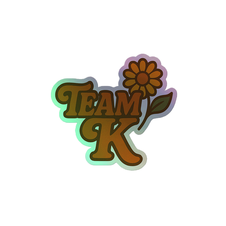 Team K 1970's HOLOGRAPHIC" STICKERS product image (2)
