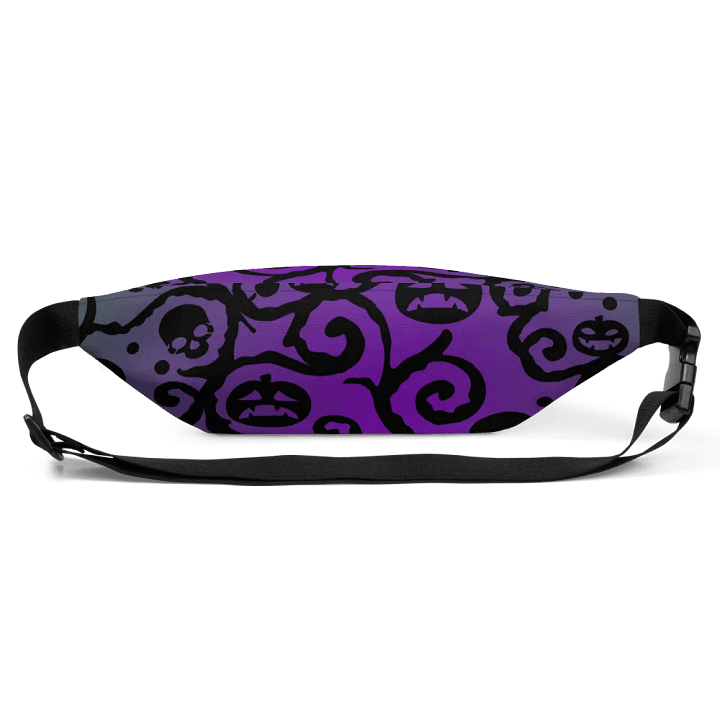 Green & Purple Scary Pumpkins Skull Fanny Pack product image (1)