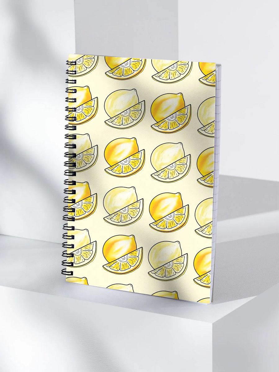 Lemons Lemons Everywhere Patterned notebook product image (3)