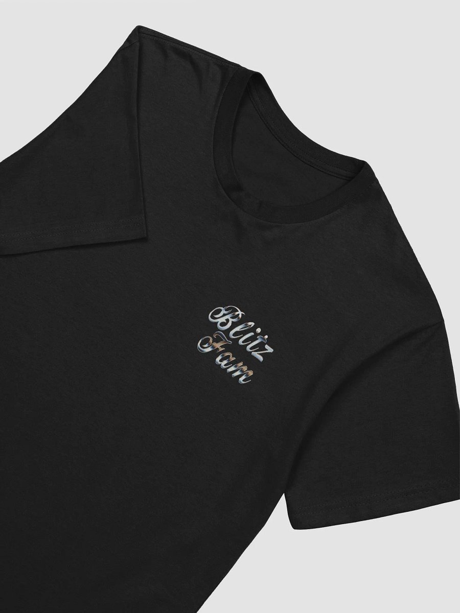 Black t shirt silver left logo product image (3)