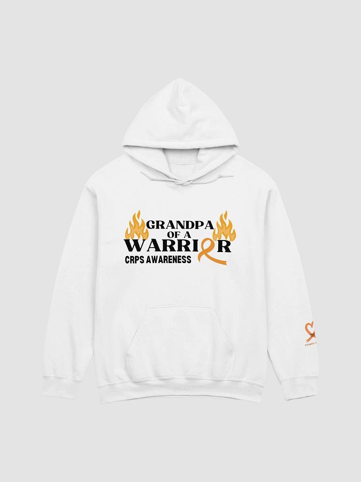 GRANDPA of a Warrior CRPS Awareness Hoodie- Black Print product image (1)