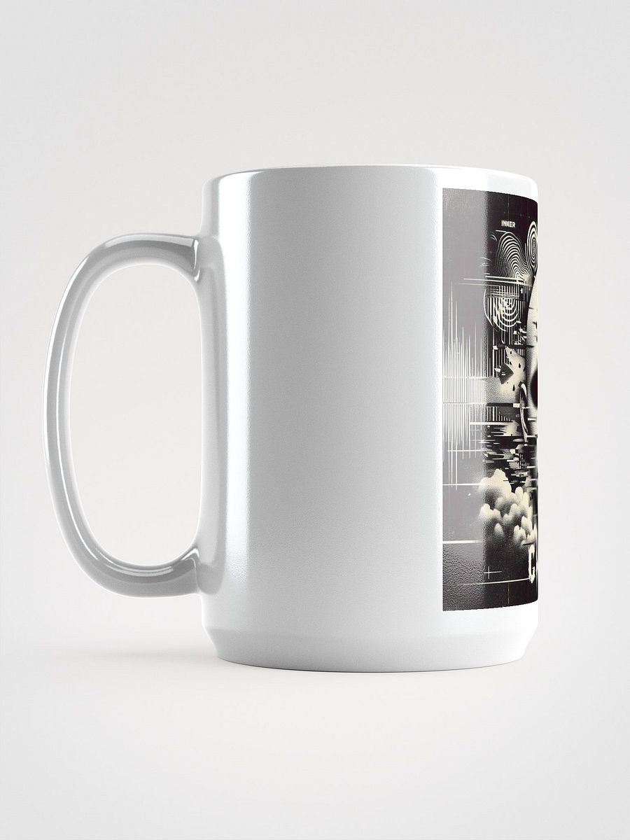 Feathered AD Logo White Glossy Mug product image (6)