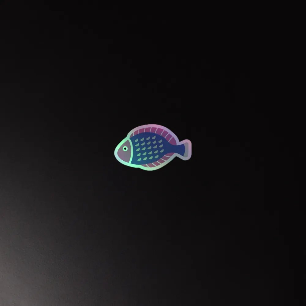 Holographic Fish Frenzy Sticker Sheet product image (4)