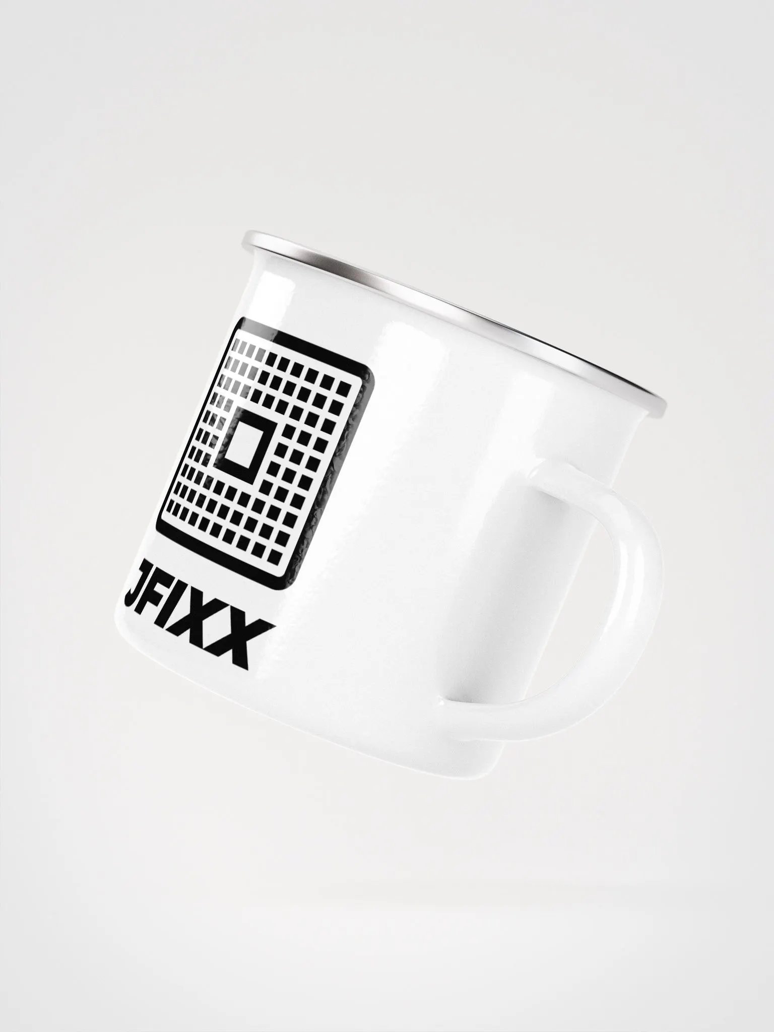 JFIXX White Enamel Mug product image (5)