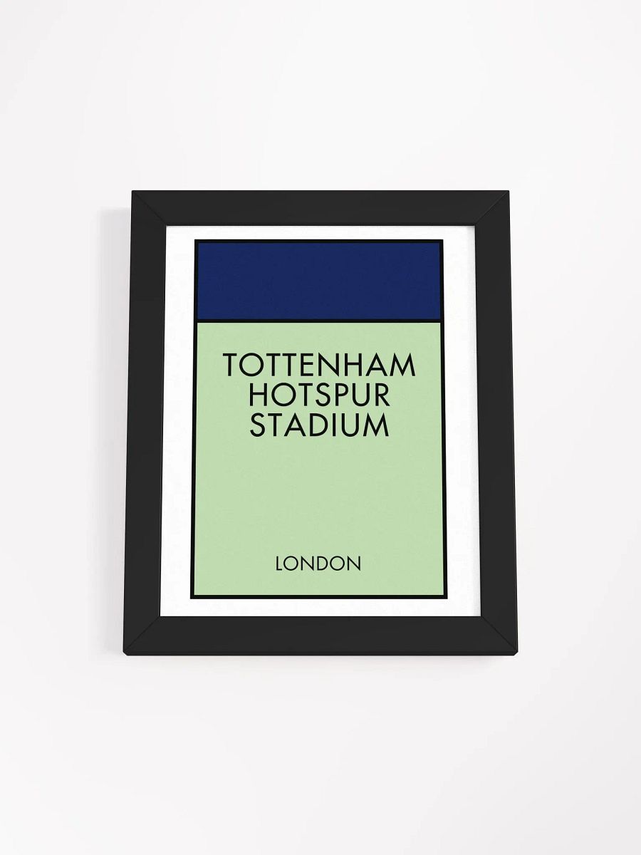 Tottenham Hotspur Stadium London Monopoly Title Art Framed Print product image (3)