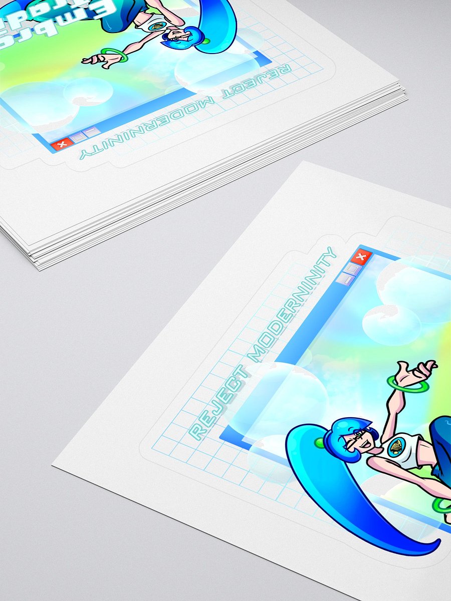 Embrace Frutiger Aero Sticker product image (4)