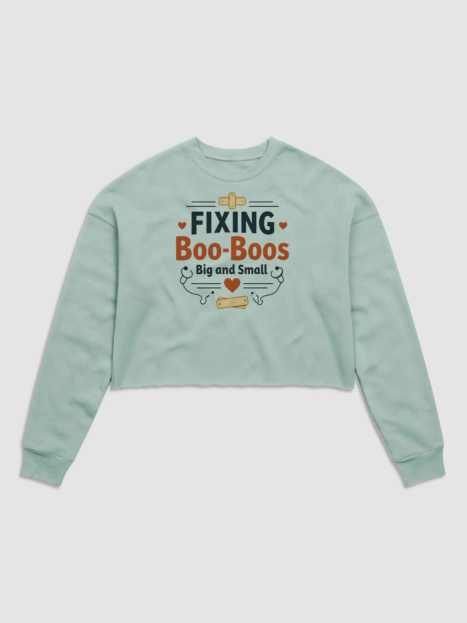 Boo-Boo Fixer Crop Sweatshirt product image (2)