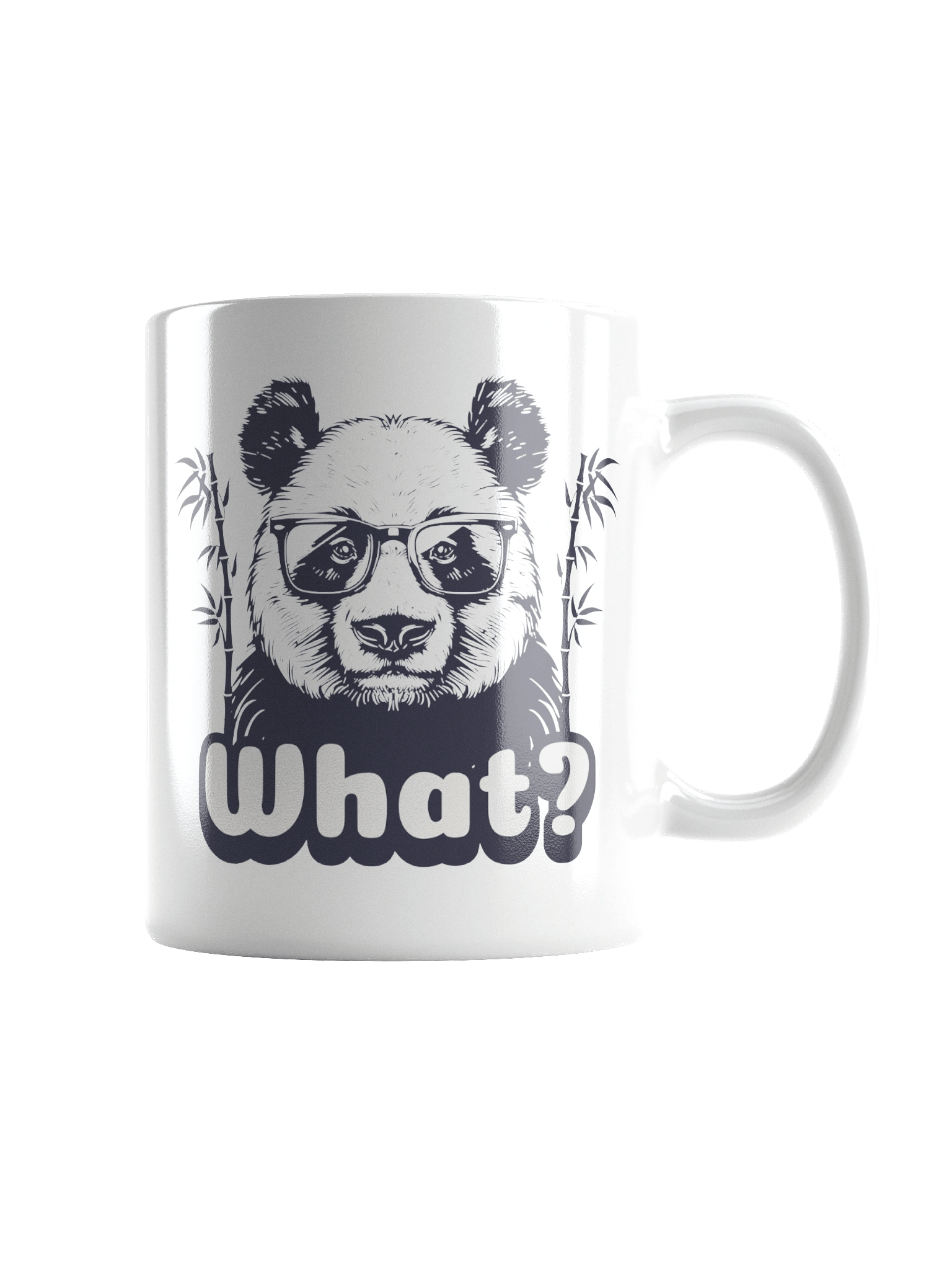 Hippster Panda | White Glossy Mug product image (1)