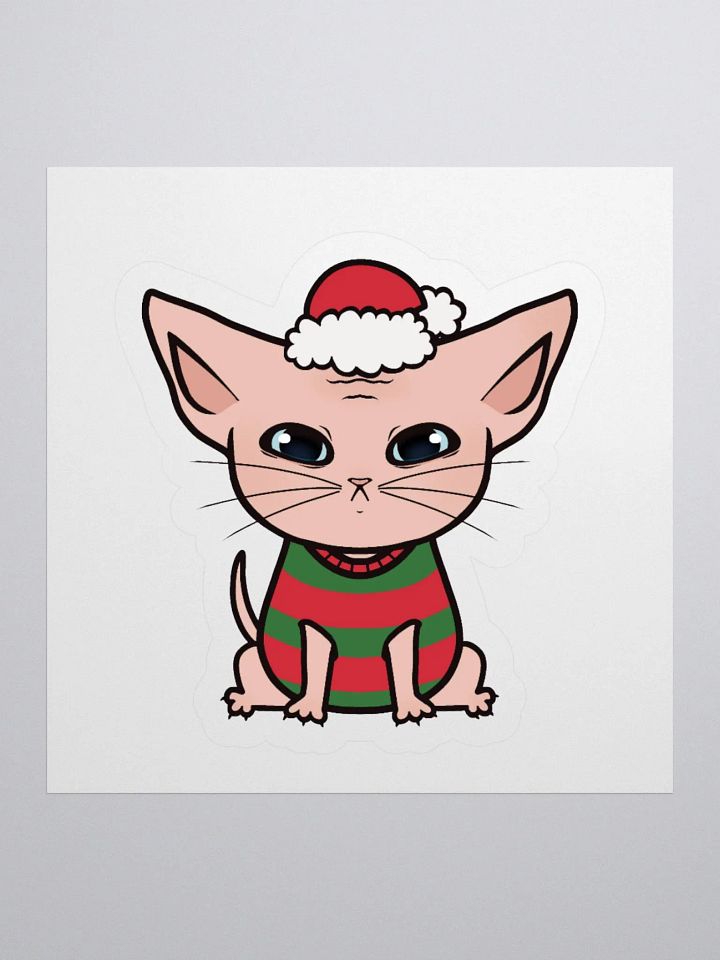 Christmas Kitty Sticker product image (1)