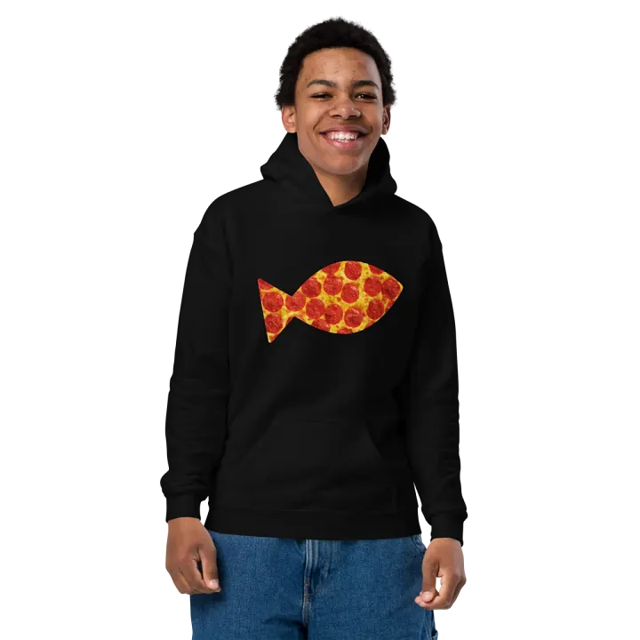 Youth PizzaFish Hoodie product image (2)