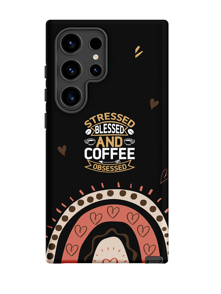 Funny Coffee Samsung Case I Aesthetic Rainbow I Funny Quotes I Coffee Lover Phone Cover I Wireless Charging Supported product image (1)