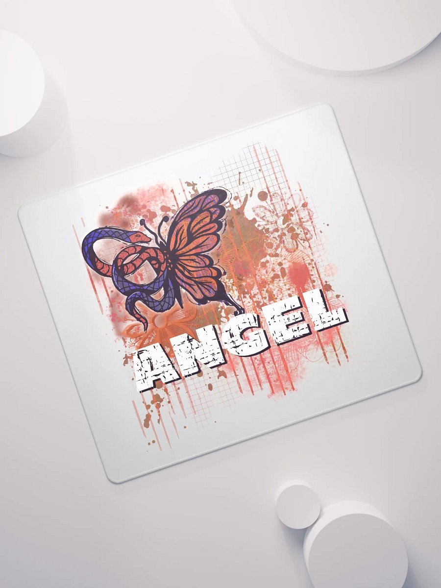 Angel Grunge Snake Butterfly Gaming Mouse Pad product image (7)