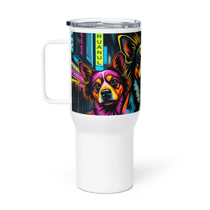 Neon Paws Travel Mug product image (1)