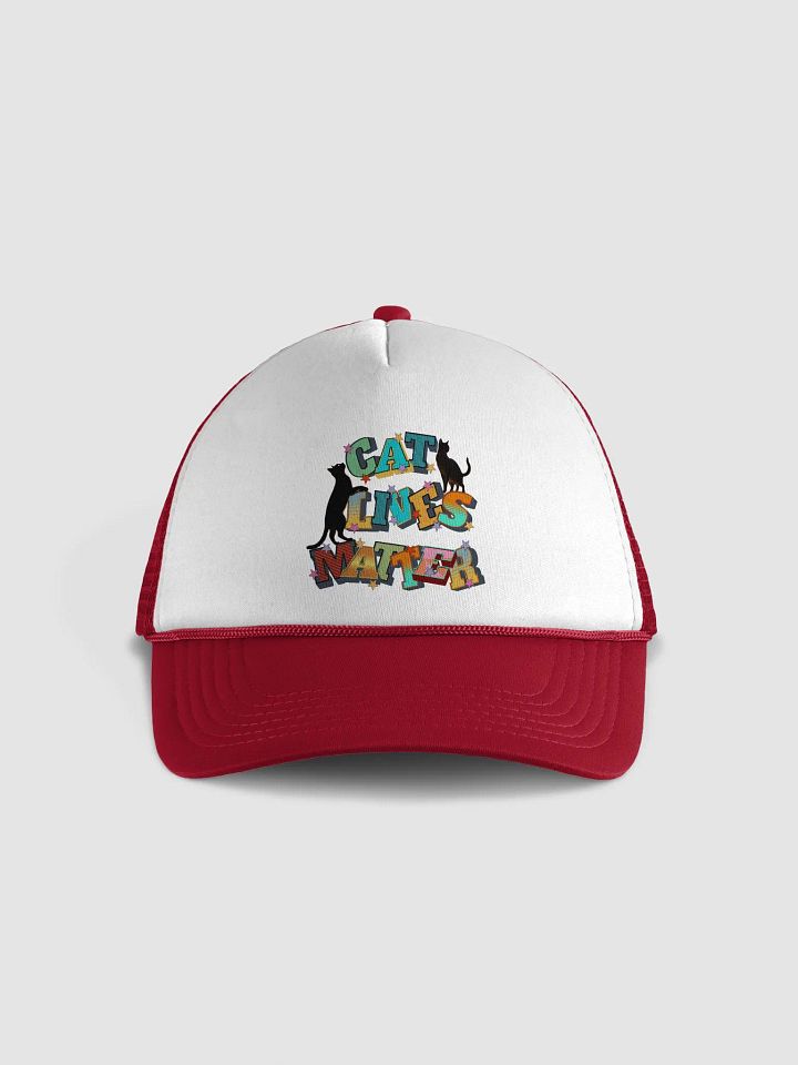 Cat Lives Matter Starry Trucker Hat product image (1)