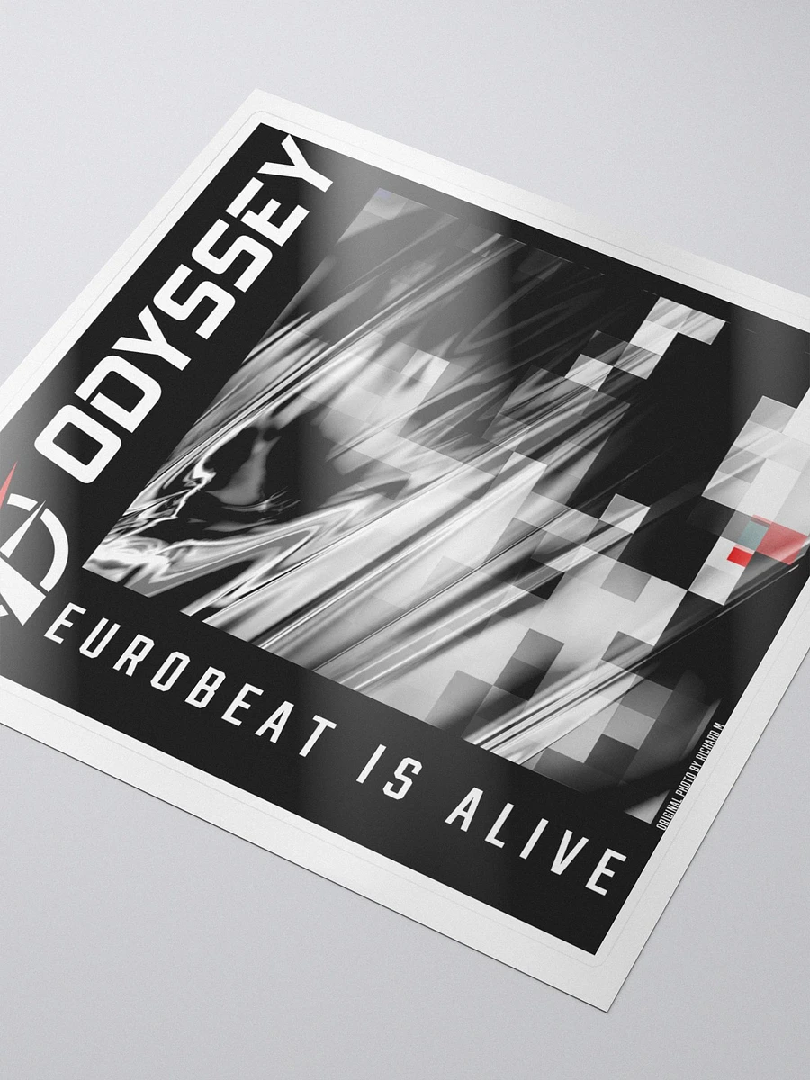 Eurobeat Is Alive (White Text) - Sticker product image (3)