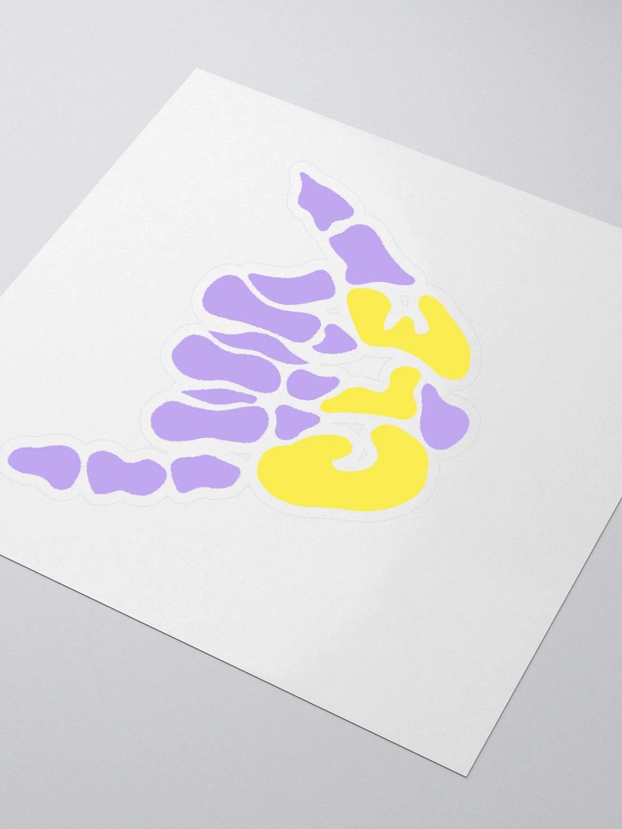 Suns Out, Bones Out Sticker (Purple/Yellow) product image (3)