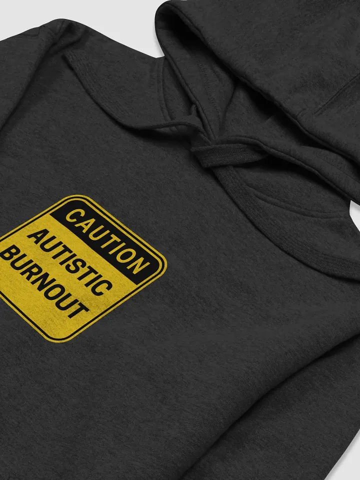 CAUTION: ASD BURNOUT printed heavyweight hoodie product image (1)