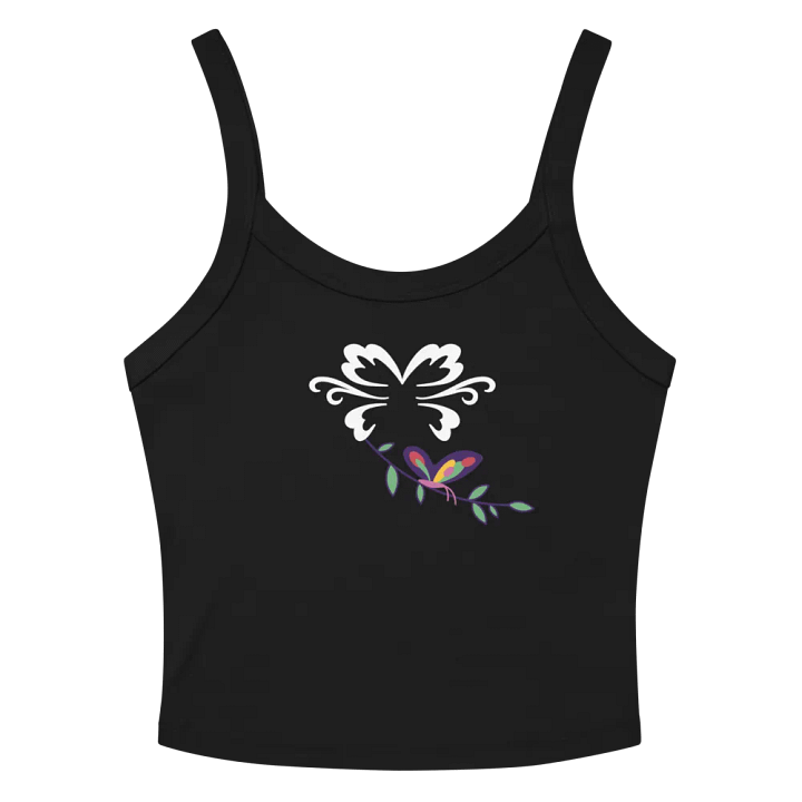 Butterfly Bliss Ribbed Tank - ONLY In Black product image (2)