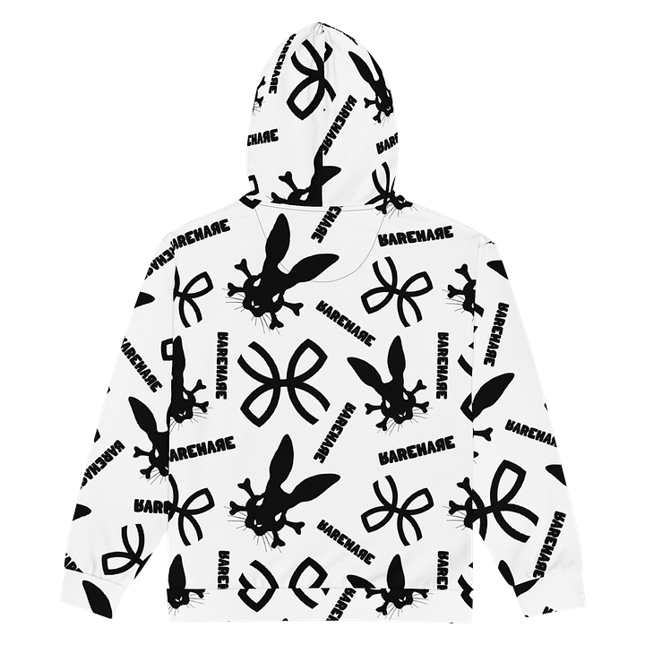 RAREHARE - X patt Signature White Zip Hoodie product image (2)