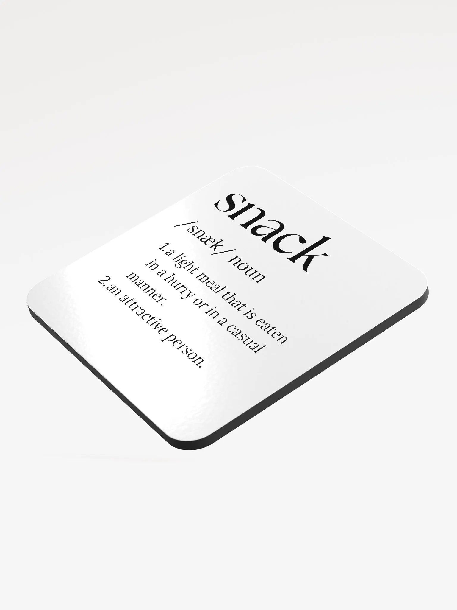 Snack Definition Cork Coaster product image (3)