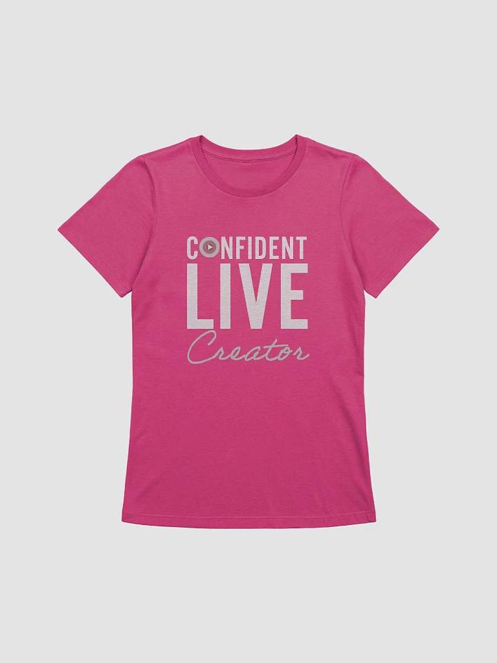 Confident Live Creator Women's Tee (Pink) product image (1)