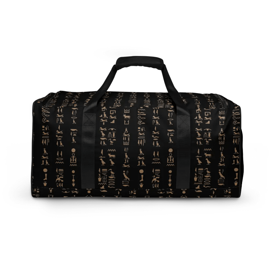 Isis Black Hieroglyphs All-Over Duffle product image (4)