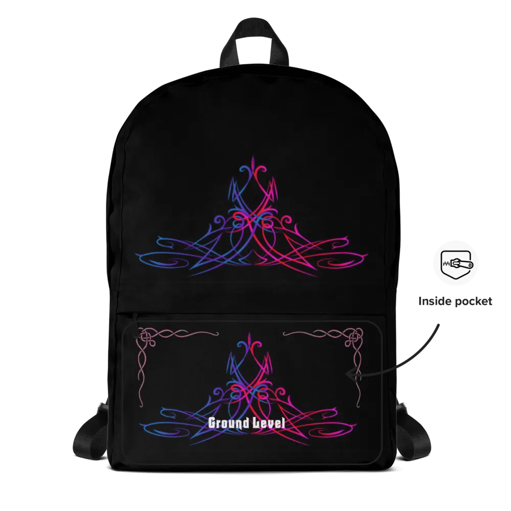 Blk & Pnk Back Pack with Pocket product image (6)