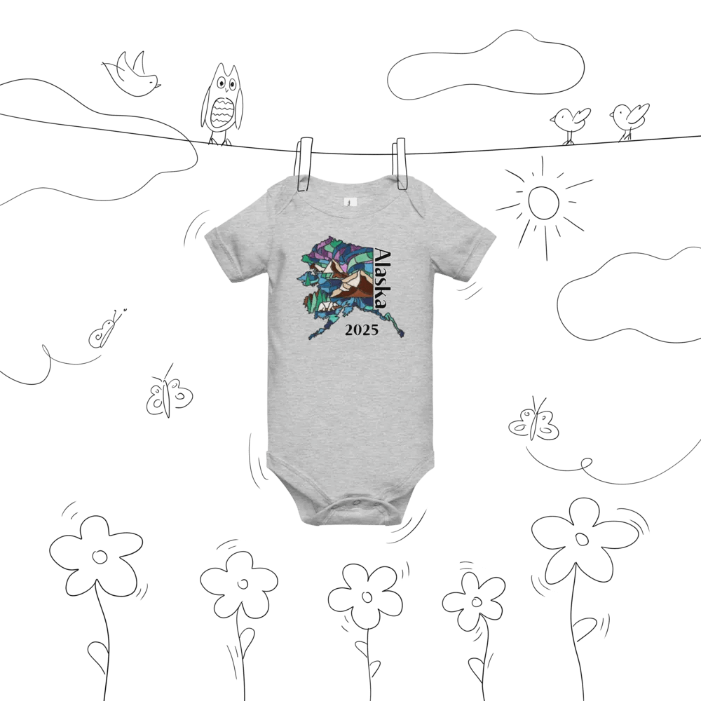 Great Alaskan Family Adventure: Stained Glass Baby Bodysuit product image (8)