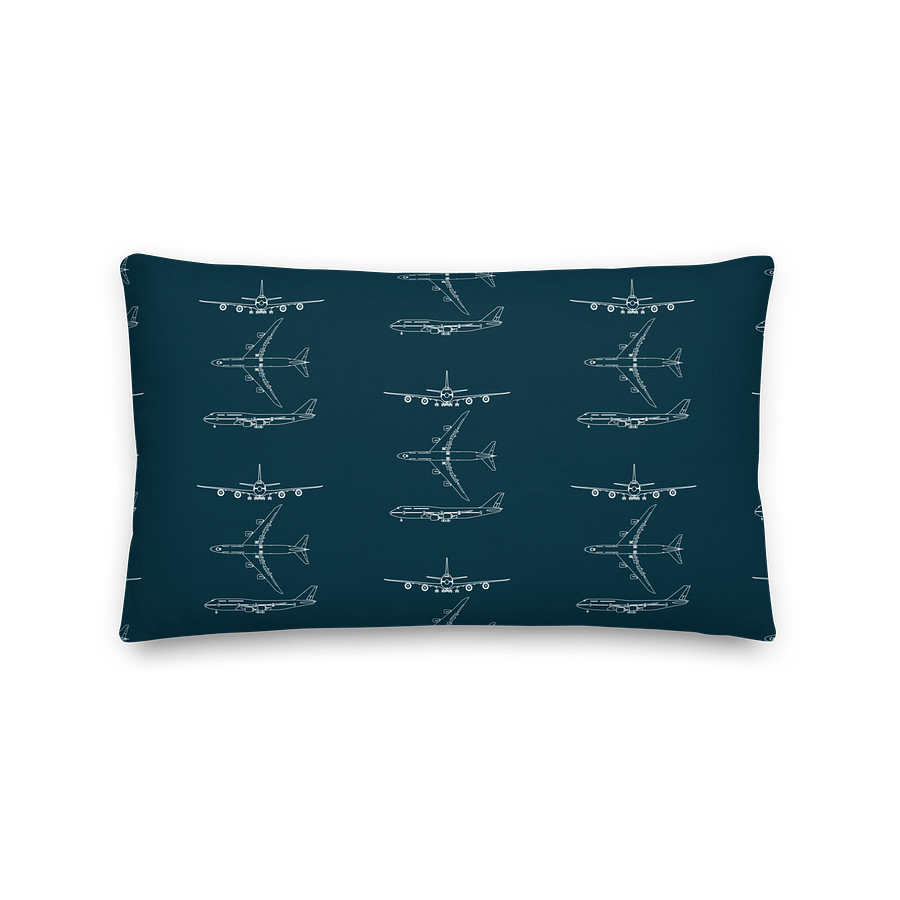 Boeing 747-8 Blueprint Pillow product image (1)