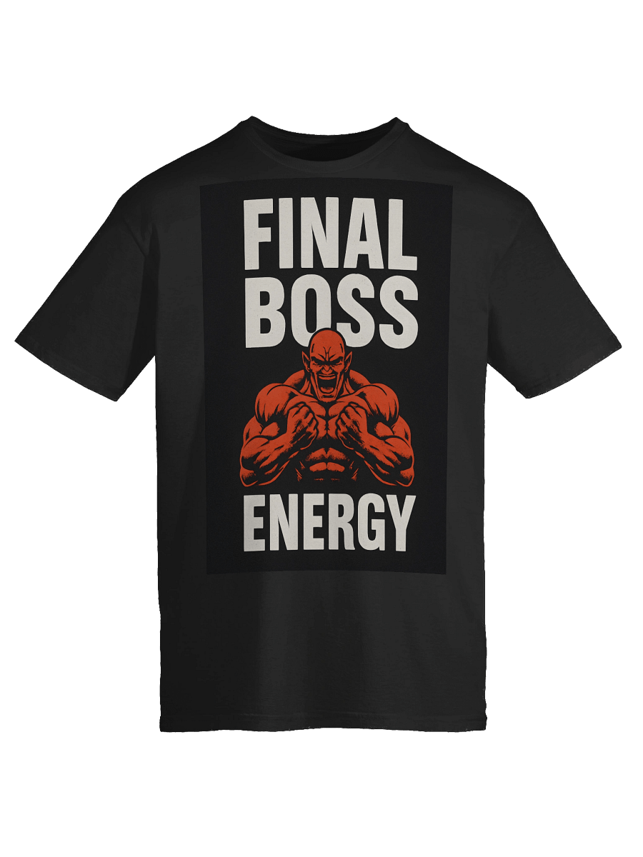 Final Boss Energy T-Shirt – Gamer Gym Tee for Power & Strength product image (136)