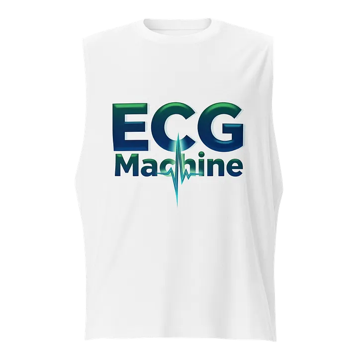 Heartbeat ECG Machine Muscle Tank product image (1)