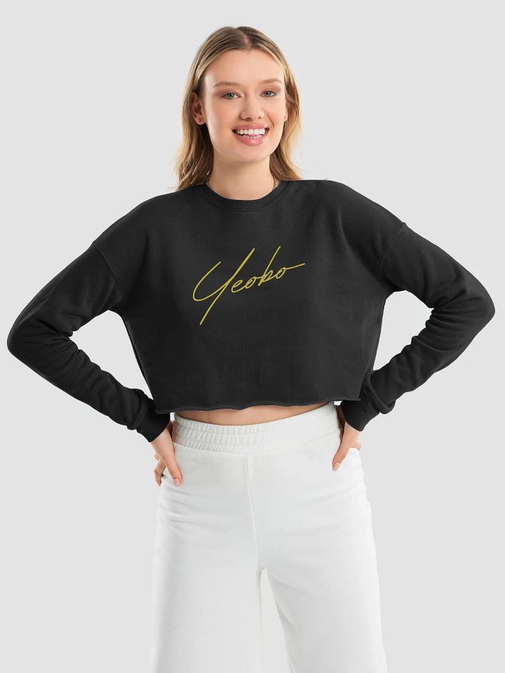 Signature Black Yeobo Long Sleeve Crop product image (1)
