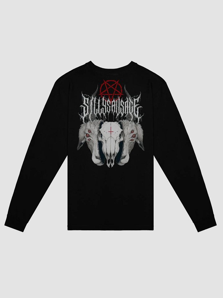 Sillysau5age Deathmetal Longsleeve T-Shirt (White) product image (2)