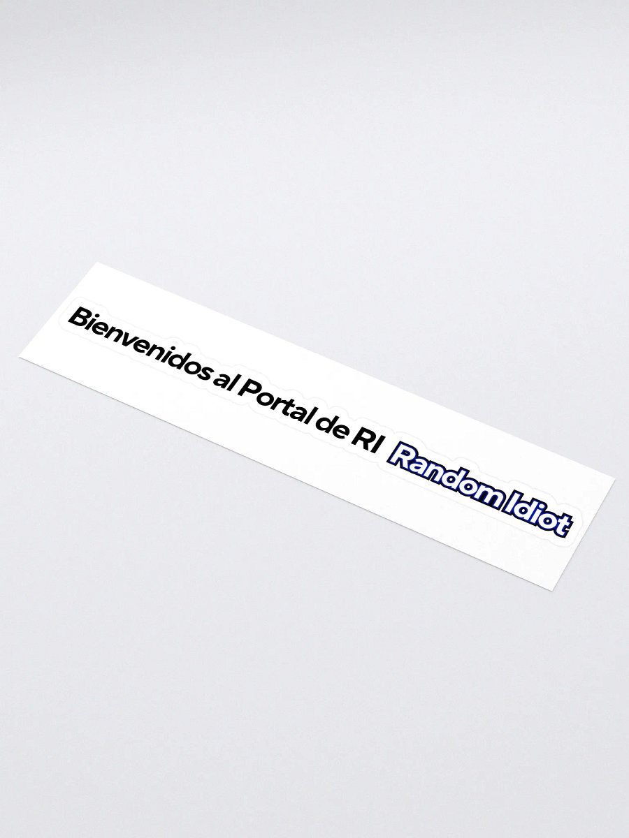 Random Idiot ESP Tagline Cut Stickers (Single) product image (1)