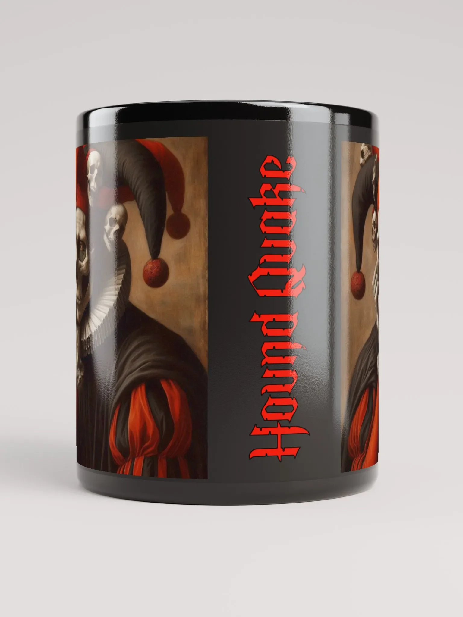 Thoughtful Jester Skeleton Mug product image (5)