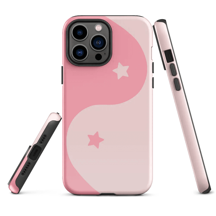 Bubblegum Yin Yang Stars iPhone Case product image (2)
