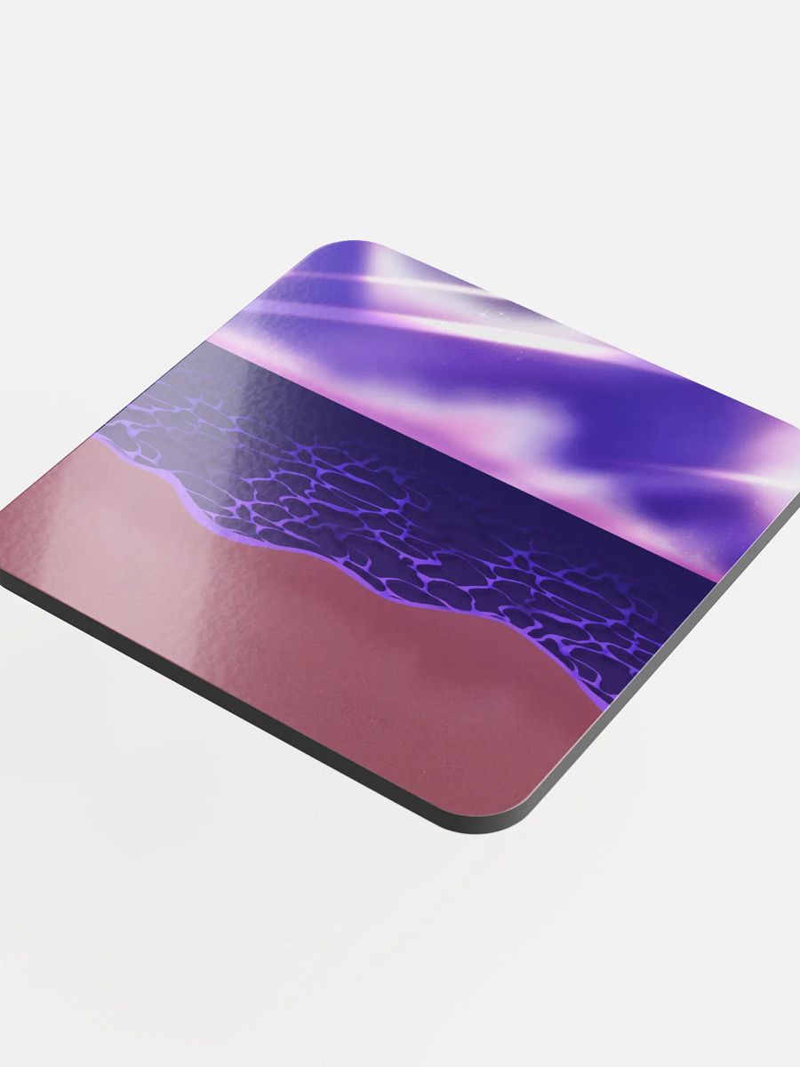 "Starset Beach" Glossed Cork Coaster product image (2)