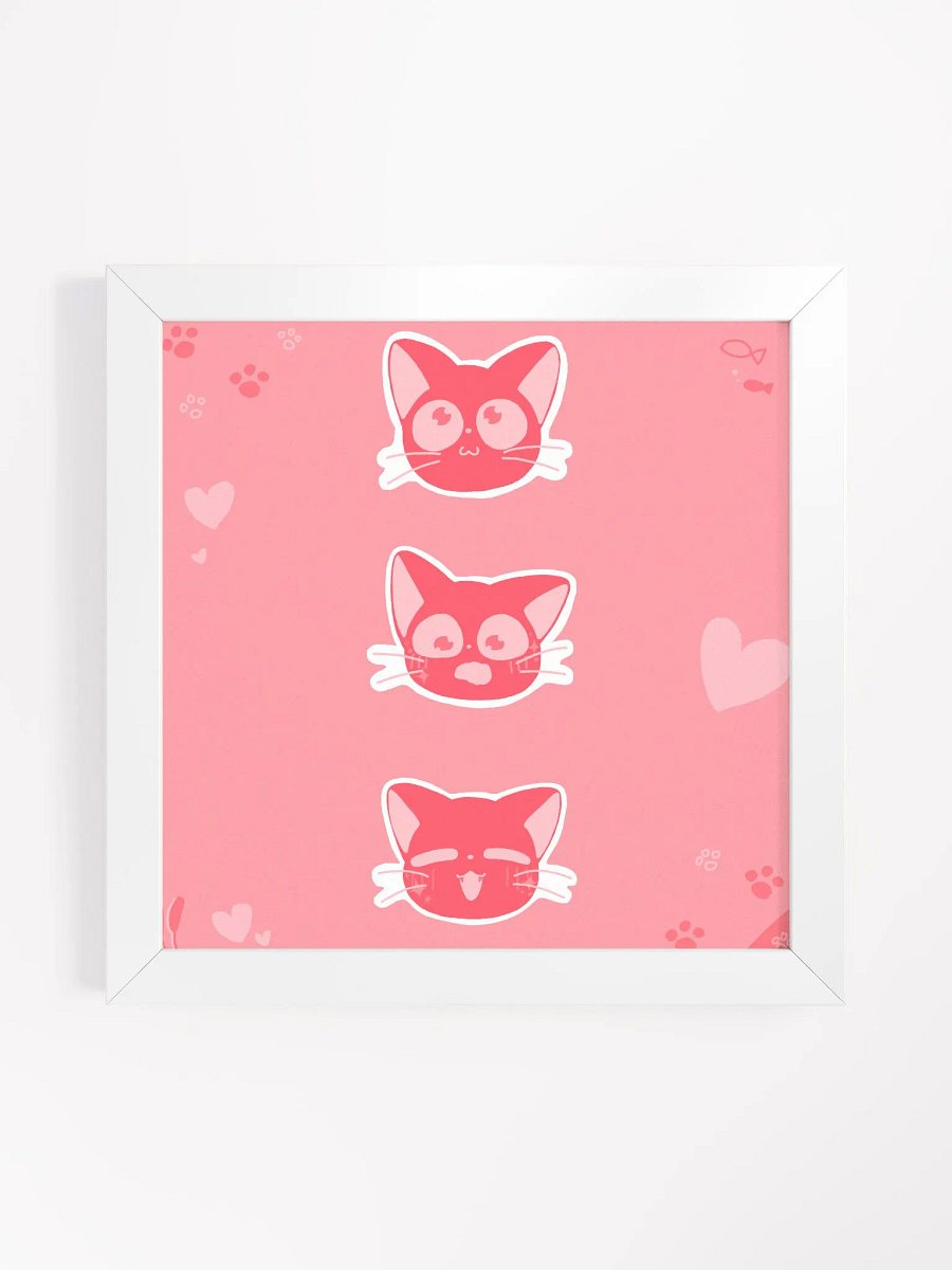 Valentine's Cat - Framed Matte Poster product image (2)