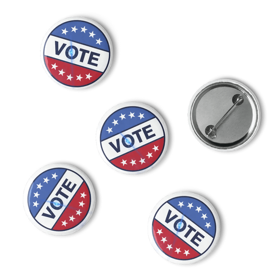Patriotic Vote Pin Buttons Set product image (15)